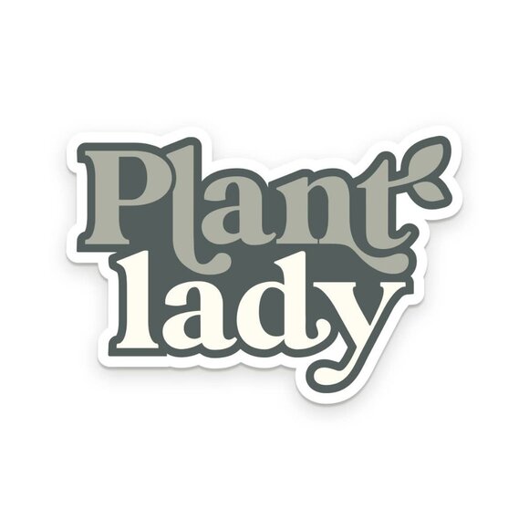 Green 'Plant Lady' Vinyl Sticker - Picture 3 of 4